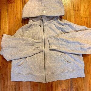 lululemon Scuba full zip cropped hoodie